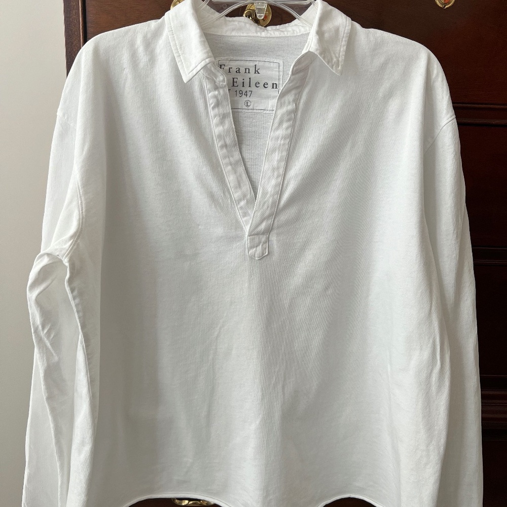 Frank & Eileen Classic White Women's Top